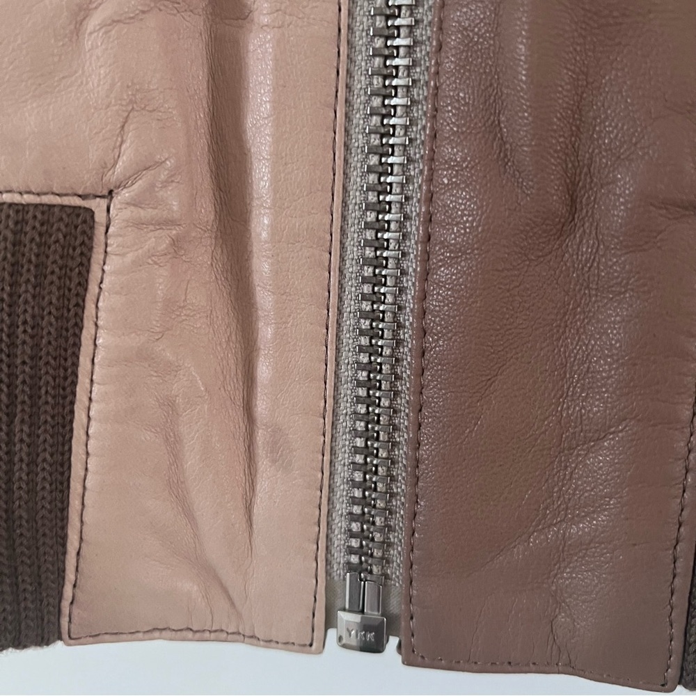 Supertrash Multi-Tone Patchwork Lamb Leather Bomb… - image 3